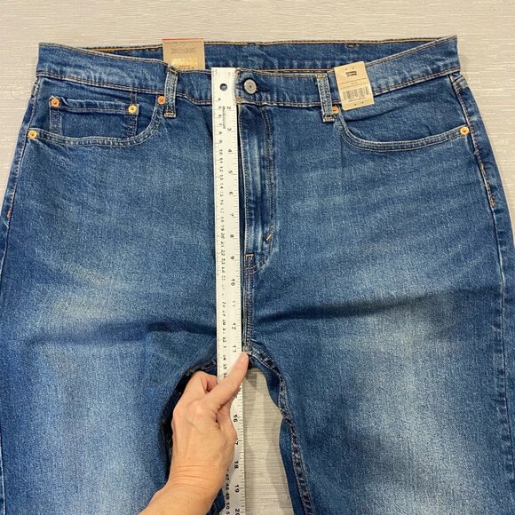 Levi's 505 Jeans Mens 40 x 32 Straight Leg Regular Fit Medium Wash Denim Pants - Picture 9 of 13